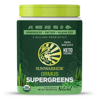 Sunwarrior ORMUS Zielone Superfoods - miętowy (90 porcji / 450g)