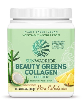 Sunwarrior Beauty Greens COLLAGEN - pina colada - kolagen wegański (25 porcji / 300g)