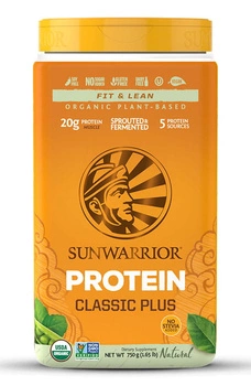 Sunwarrior Classic PLUS - Bezsmakowe białko wegańskie (30 porcji / 750g)