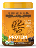 Sunwarrior Classic PLUS - Czekoladowe białko wegańskie (15 porcji / 375g)