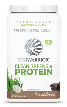 Sunwarrior Clean Greens & PROTEIN czekoladowy (30 porcji / 750g)