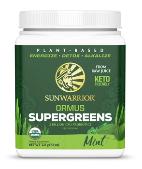 Sunwarrior ORMUS Zielone Superfoods - miętowy (45 porcji / 225g)