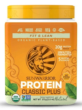Sunwarrior Classic PLUS - Bezsmakowe białko wegańskie (15 porcji / 375g)